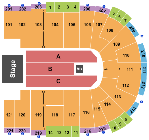 Sames Auto Arena Palomazo Norteño Seating Chart